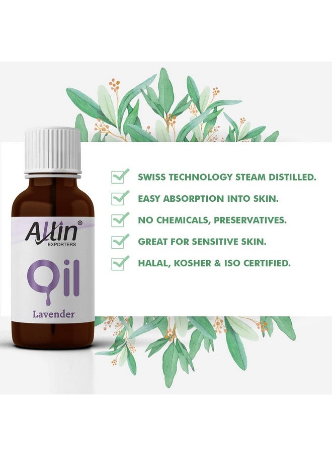 Allin Exporters Lavender Essential Oil Pure, Natural & Undiluted Therapeutic Grade For Skin, Hair, Diffusers & Aromatherapy (30 Ml)  - Image 3