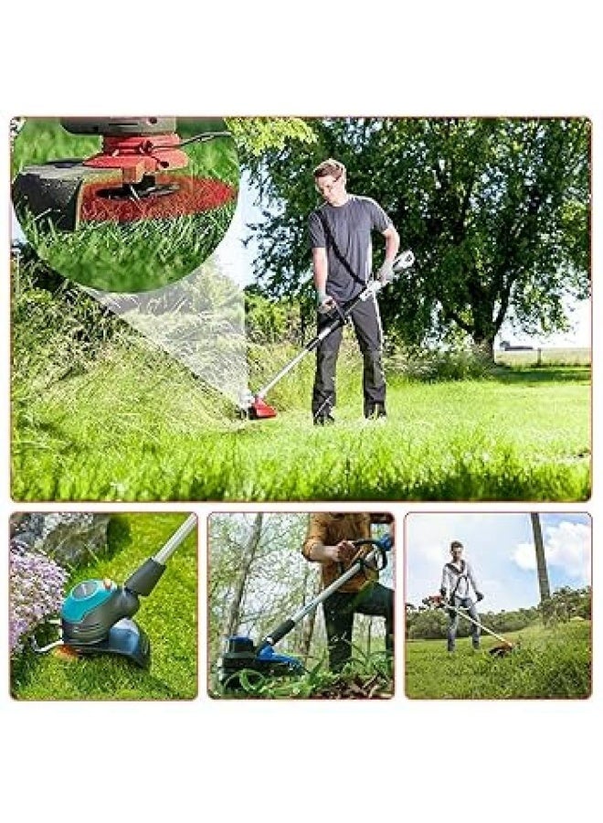 Cordless electric lawnmower, 650W, 8500 RPM, rechargeable, lightweight garden tool, 3 multi-functional blades, yellow color - Image 3