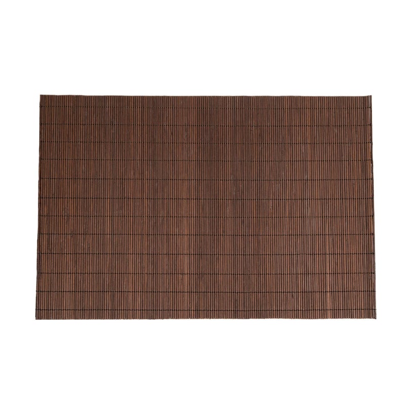 Metany Dining Table Placemat  Heat-Resistant Place Mat Stain Resistant Anti-Skid Washable Bamboo Table Mat Placemat Kitchen Table mat (Dark Brown(Square)) - Image 1
