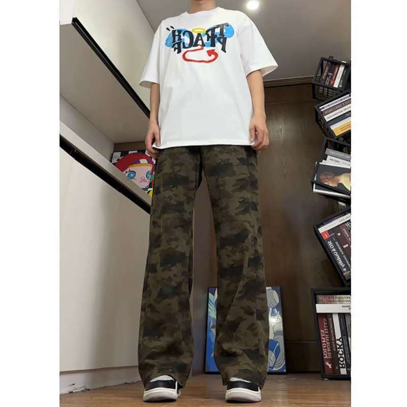 Unisex Classic Denim Jeans Loose Fit Daily Outdoor Wear - Image 3