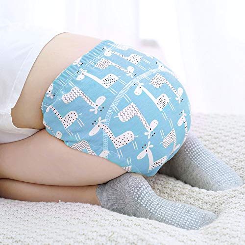 U0U Baby Boys 4 Pack Cotton Training Pants Toddler Potty Training Underwear for Boys Dinosaur Blue 2T - Image 5