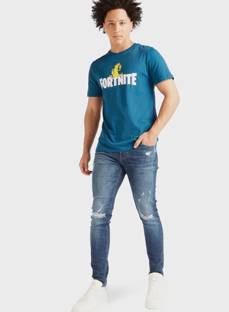 SP Characters Fortnite Crew Neck T-Shirt