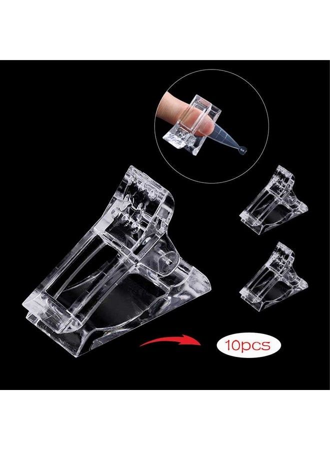 VNC 10Pcs Nail Tips Clip For Quick Building Polygel Nail Forms Nail Clips For Polygel Finger Nail Extension Uv Led Builder Clamps Manicure Nail Art Tool - Image 3