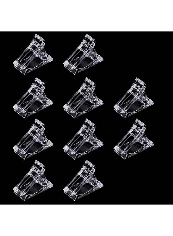 VNC 10Pcs Nail Tips Clip For Quick Building Polygel Nail Forms Nail Clips For Polygel Finger Nail Extension Uv Led Builder Clamps Manicure Nail Art Tool - Image 1