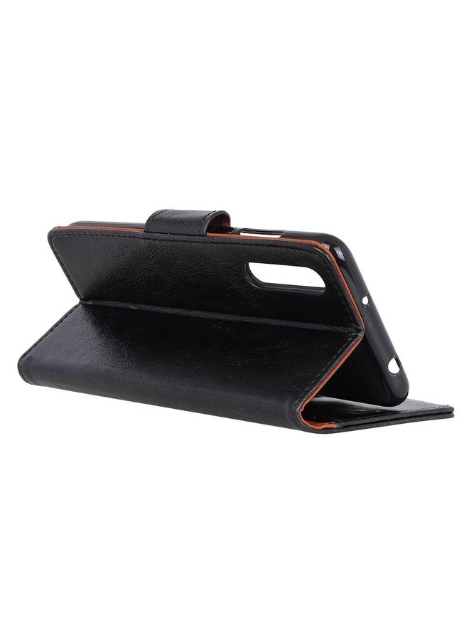 HuHa For Sony Xperia Ace II Nappa Texture Horizontal Flip Leather Case with Holder & Card Slots & Wallet(Black)  - Image 4