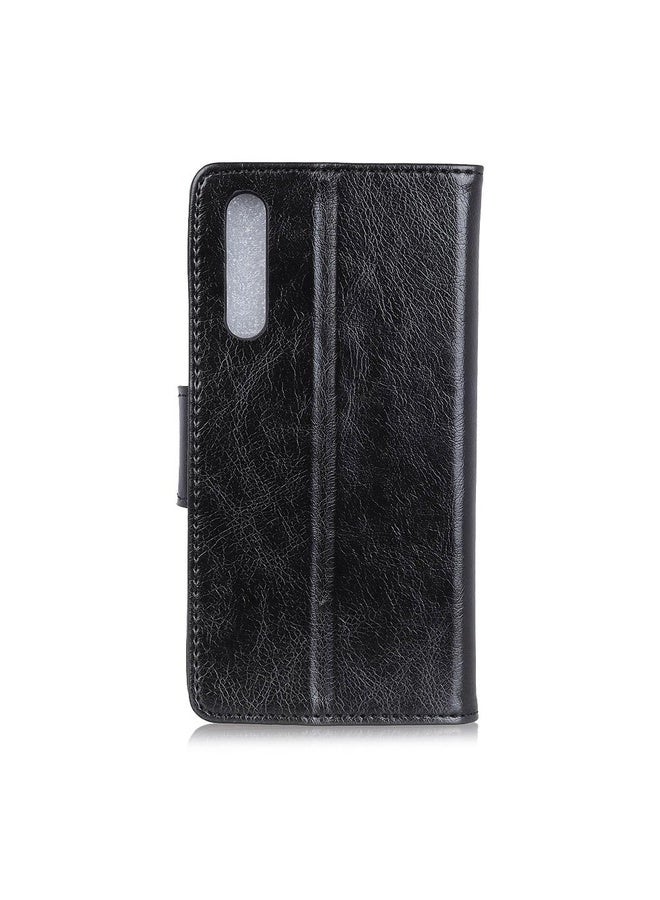 HuHa For Sony Xperia Ace II Nappa Texture Horizontal Flip Leather Case with Holder & Card Slots & Wallet(Black)  - Image 3