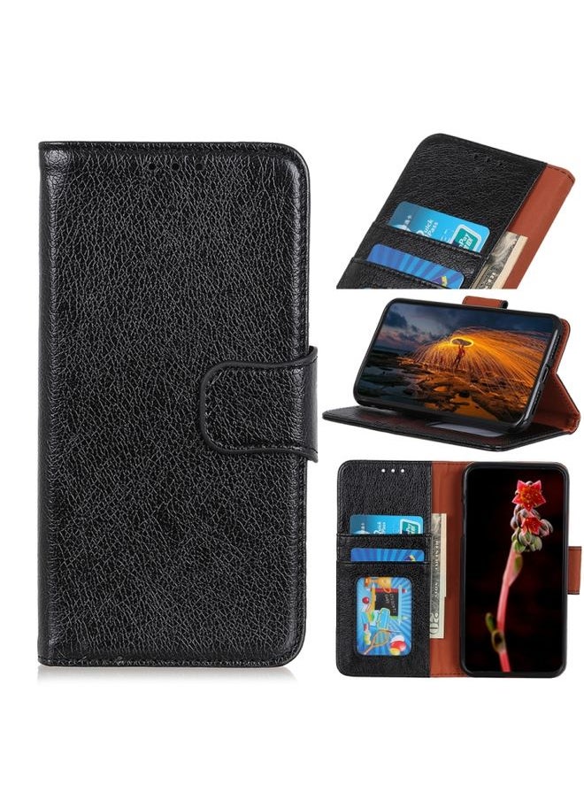 HuHa - Case Cover For For Sony Xperia Ace II Nappa Texture Horizontal Flip Leather Case with Holder & Card Slots & Wallet(Black) - Image 1