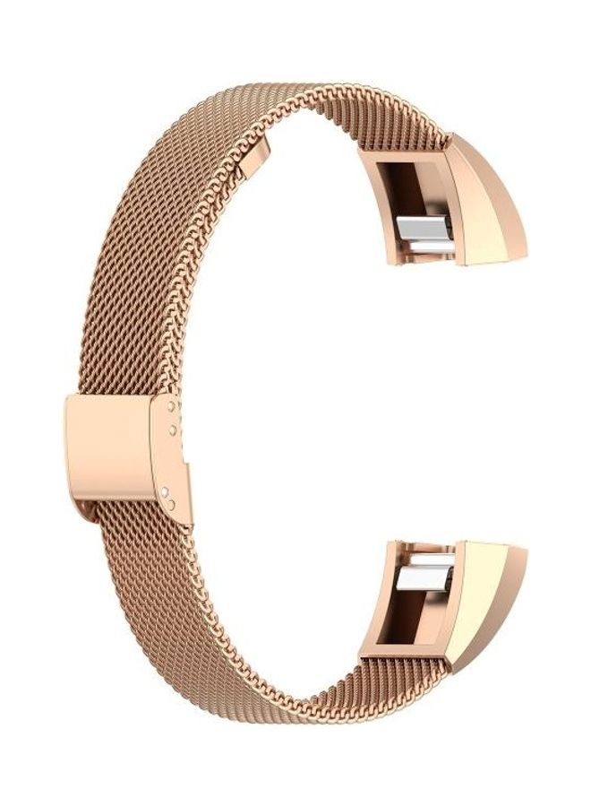 NIBEMINENT Metal Replacement Strap For Fitbit Alta / HR ACE Rose Gold - Image 2