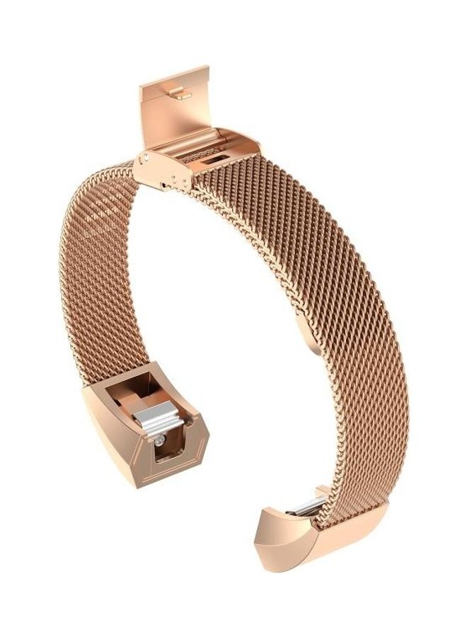 NIBEMINENT Metal Replacement Strap For Fitbit Alta / HR ACE Rose Gold - Image 4