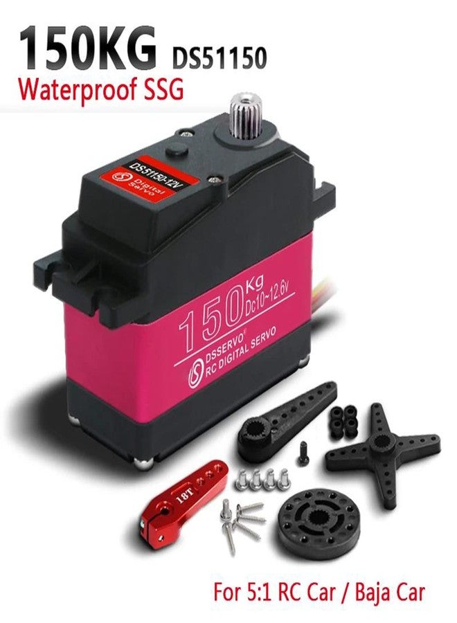 ZOSKAY 150Kg Servo Steel Gear Large Torque servo for 1/5 Scale Redcat HPI Baja 5B SS RC Crawler Compatible SAVOX-0236 LOSI XL 5T (270 Degrees) - Image 2