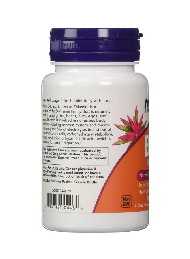 Now Foods Vitamin B-1 100mg 100 Tablets - Image 4
