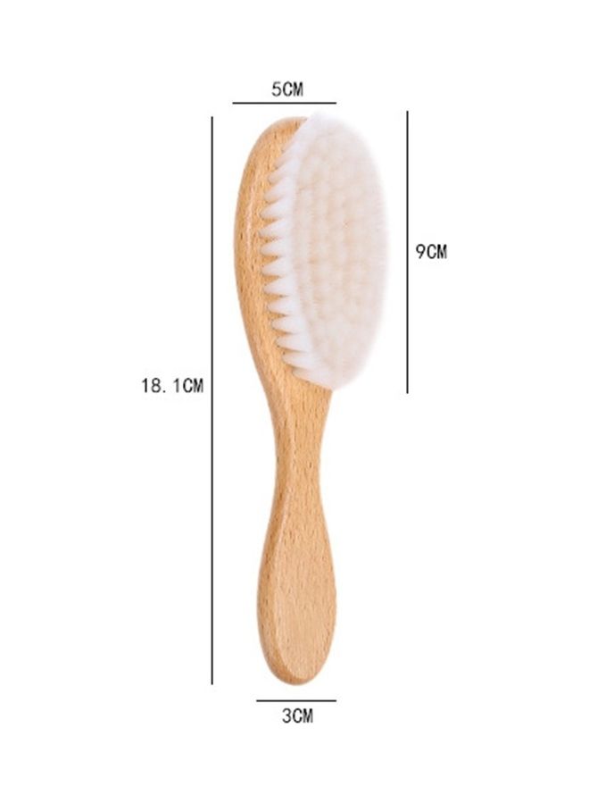 NIBEMINENT Wooden Handle Neck Hair Duster Multicolour 18x5x3cm - Image 4