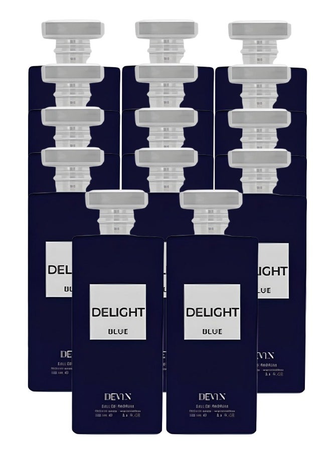 DEVIN - 14 Pieces Delight Blue Perfume For Men 100ml EDP - Image 1