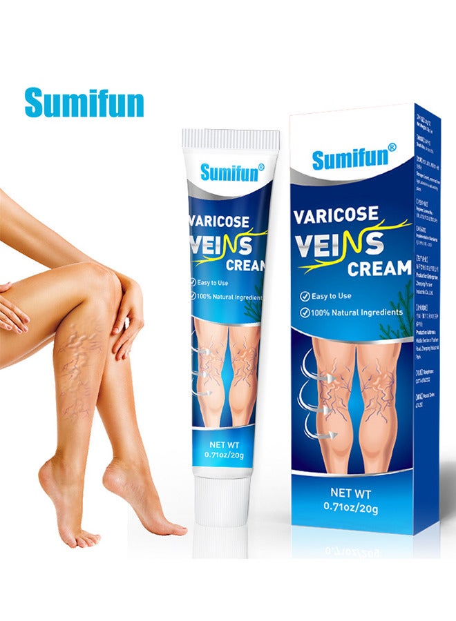 Sumifun Varicose Vein Cream For Legs, Improves Blood Circulation, Reduces Spider Veins And Heaviness, Improve Blood Circulation, Tired And Heavy Legs, 20G - Image 2