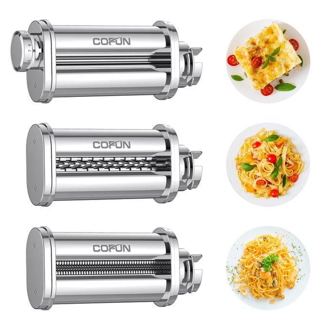 PASTA ROLLER ATTACHMENT FOR BOSCH KITCHEN MIXER MUM25 PASTA SHEET ROLLER SPAGHETTI FETTUCCINE CUTTER MAKER ACCESSORIES PASTA MAKER ATTACHMENT
