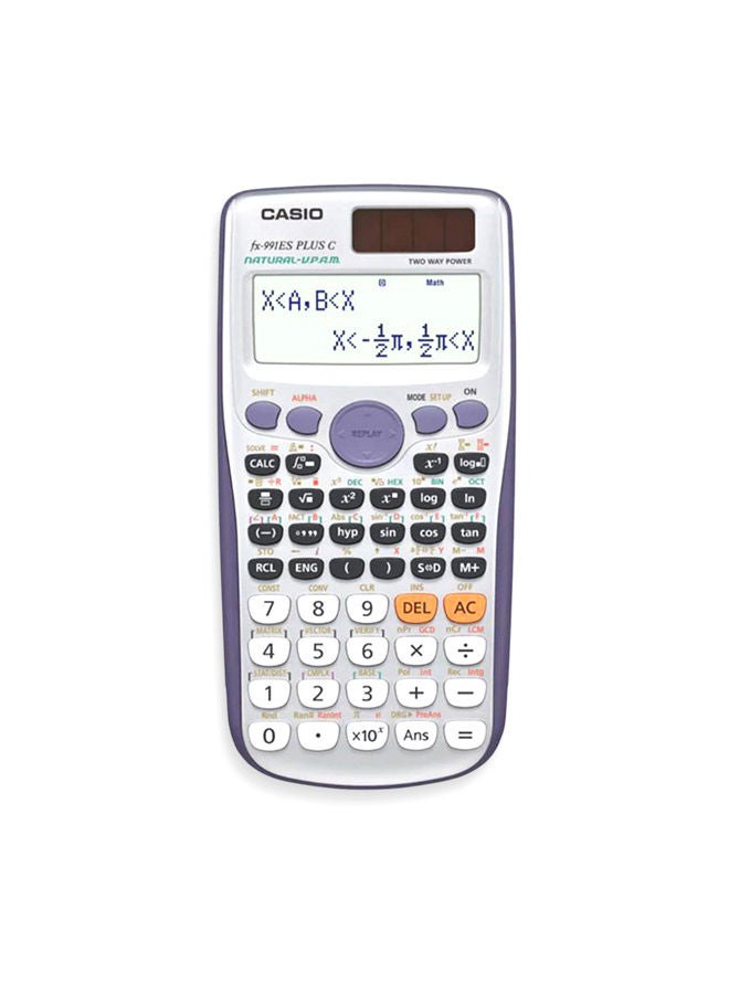 كاسيو آلة حاسبة علمية رقمية ناتشورال UPAM fx-991ES بلس C رمادي - Image 1