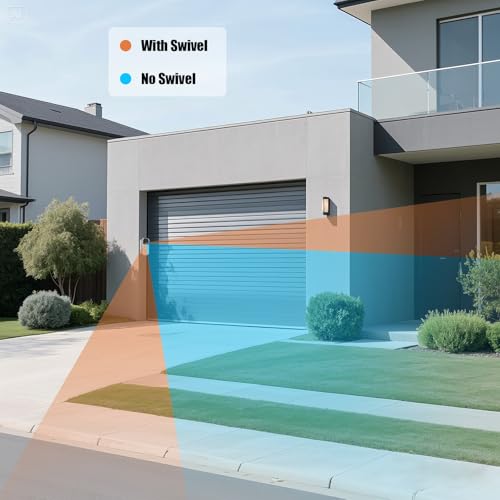 Uogw 30FT/9M Power Adapter Kit for myQ Smart Garage Video Keypad,Weatherproof Charging Cable and Adjustable Swivel Mount,Continuous Charging Your myQ Video Keypad - Image 5