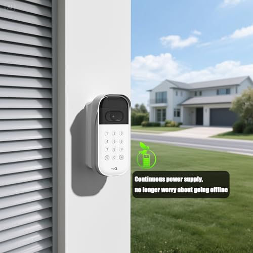 Uogw 30FT/9M Power Adapter Kit for myQ Smart Garage Video Keypad,Weatherproof Charging Cable and Adjustable Swivel Mount,Continuous Charging Your myQ Video Keypad - Image 2