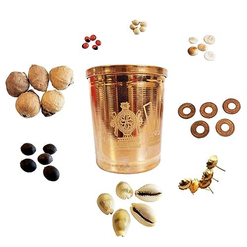 KAUSHEVA Copper Lakshmi Kuber Kuncham Set (9 Items) - Image 1