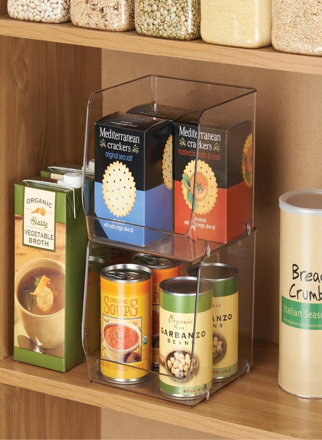 InterDesign iDesign Open-Front Storage Bin - All-Purpose Bin for Kitchen, Bathroom, or Office - Clear - Made in USA - Image 3