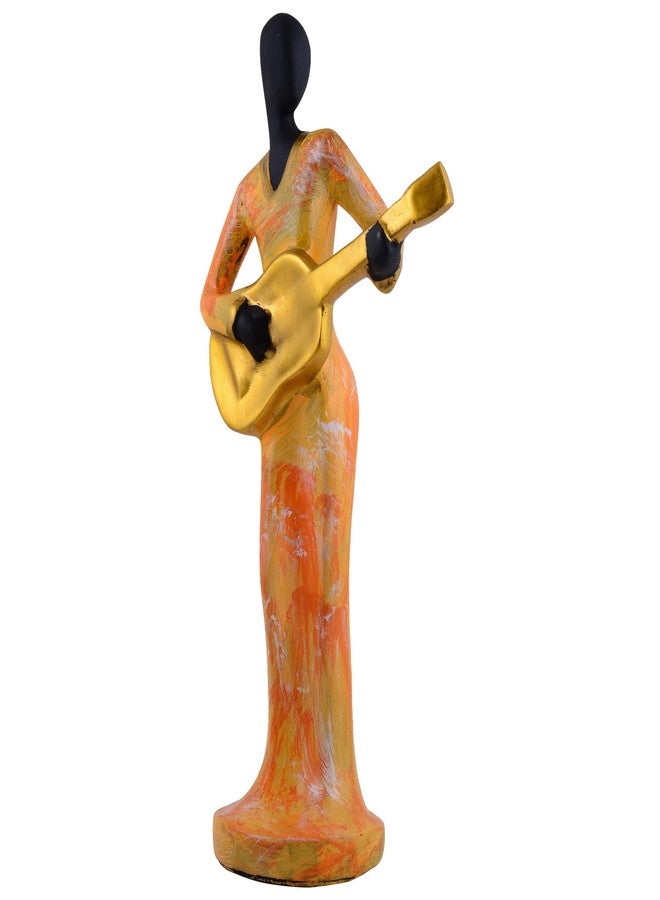 zart Marble Polyresin Lady Figurine, Small, Gold, Black - Image 5