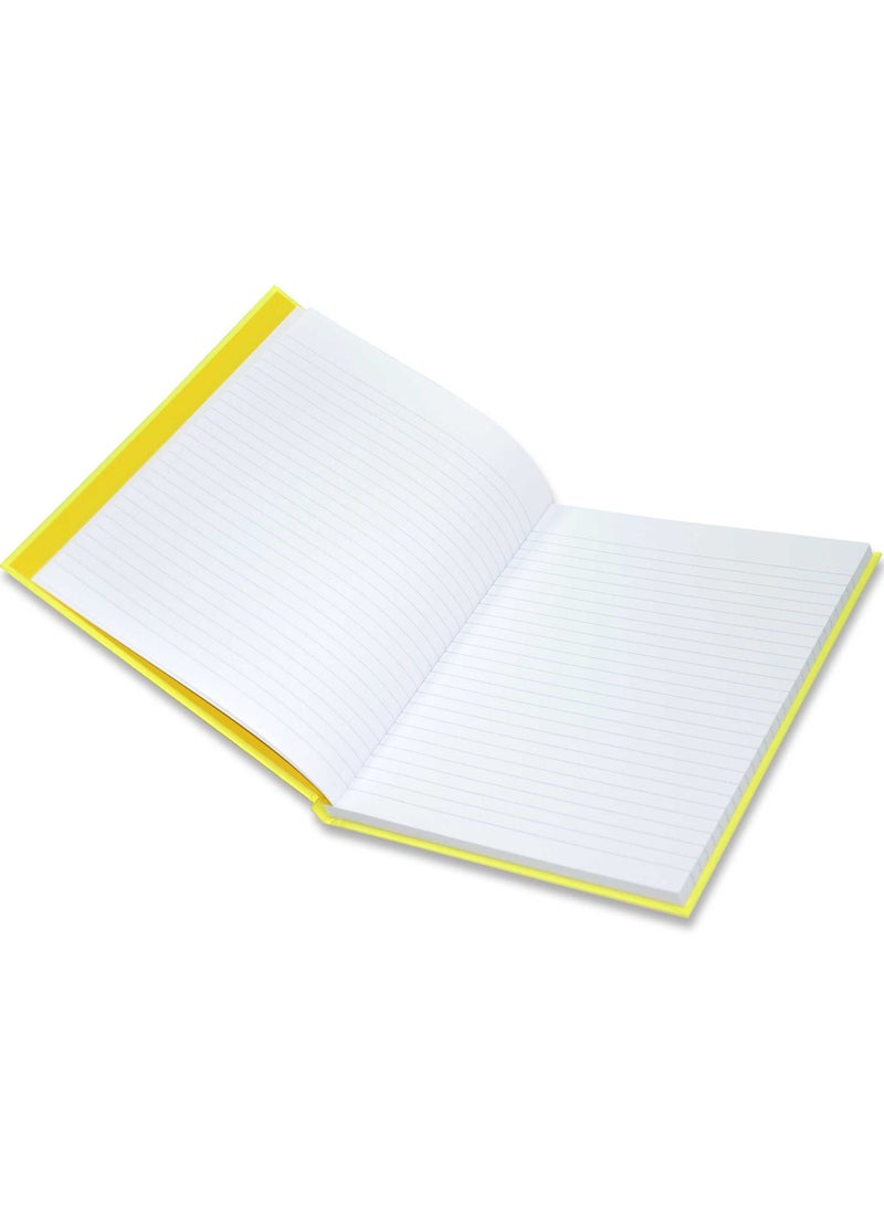 FIS مجموعة FIS من 5 دفاتر ملاحظات ملونة بغطاء صلب خط واحد ، 10X8 بوصة (25.4 × 20.32 سم) ، 100 ورقة ، أصفر سيبراني -FSNB108N363 - Image 3
