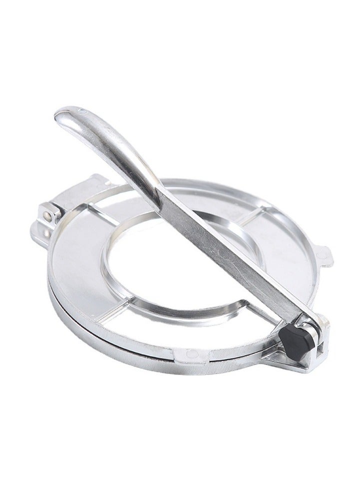 Tortilla Press Tortilla Press Aluminum Alloy Silver Diy Tortilla Press Maker Aluminum Alloy Foldable Dough Pastry Press Tool Kitchen Utensils Bakeware - Image 1