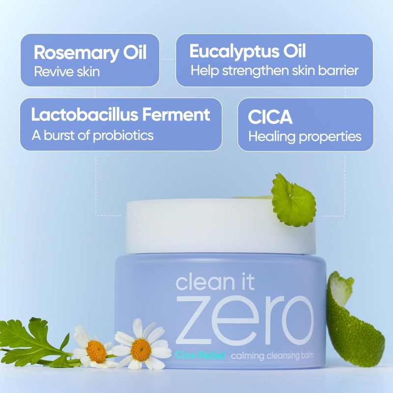 BANILA CO بانيلا كو كلين إت زيرو بلسم تنظيف مهدئ - مزيل مكياج كوري للبشرة الحساسة - نباتي ومصنوع من سنتيلا أسياتيكا + ميدكاسوسيد - 100 مل/3.38 أونصة سائلة - Image 3