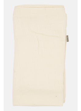 Muy Mucho Muslin Cushion Cover 45 L X 45 W cm, Off White  - Image 4