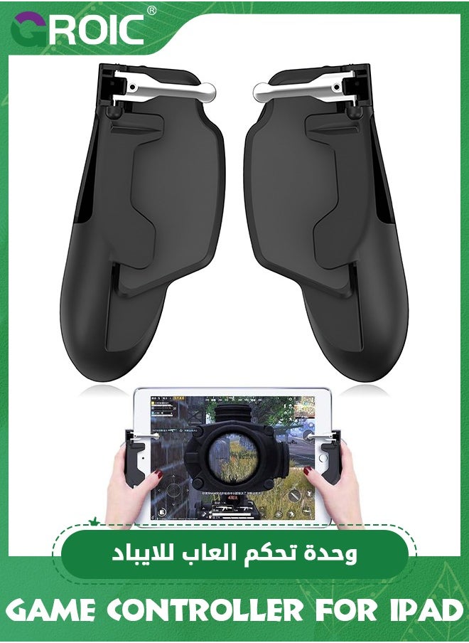 GROIC - Game Controller for iPad, PUBG Mobile Game Controller Cellphone Trigger Switches for PUBG/Knives Out, Gaming Controller Shooter L1R1 Trigger Fire Button Aim Key Gamepad for Tablet/Android/iOS/iPhone - Image 1
