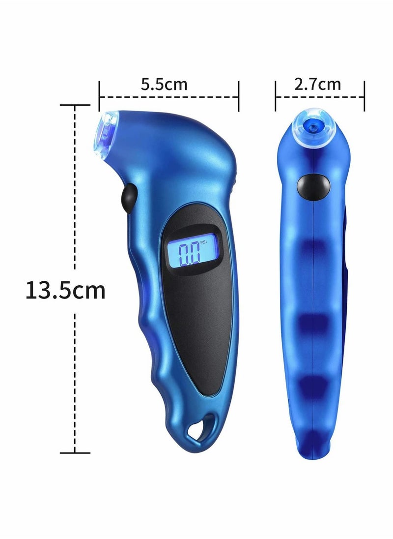 Y&D Portable Digital Tyre Pressure Gauge, Accurate 150 PSI 4 Ranges with Backlight LCD Display for Cars Bikes Motorcycles, Not compatible Presta Valves  - Image 5