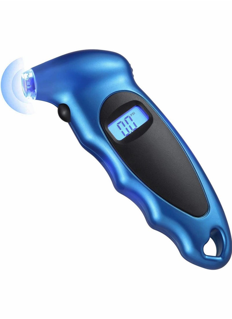 Y&D Portable Digital Tyre Pressure Gauge, Accurate 150 PSI 4 Ranges with Backlight LCD Display for Cars Bikes Motorcycles, Not compatible Presta Valves  - Image 1