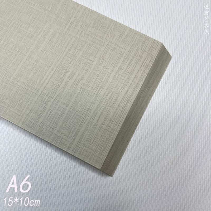 A6 Blank Handmade Greeting Card DIY Craft Paper 230g light gray quaint A6(50 sheets) 
