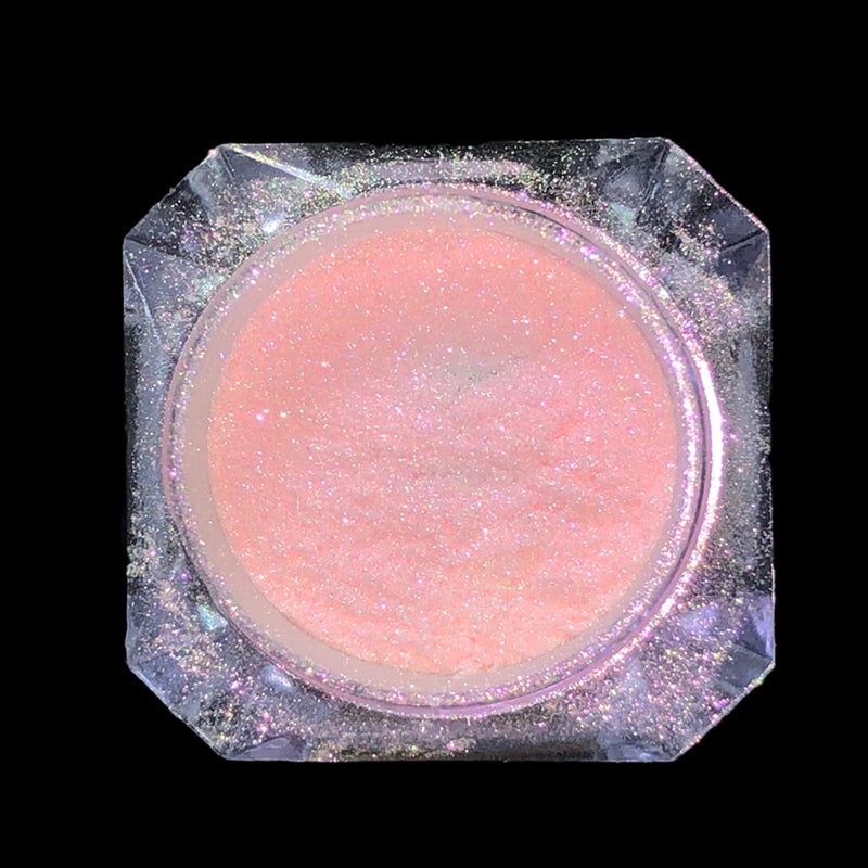 Vonrui Holographic Nail Glitter Rainbow Neon Chrome Nail Powder Effect Nail Art Flakes Decoration Chrome Nail Dust Tip Manicure Pink Laser Nail Accessories, Chrome Powder for Nails - Image 3