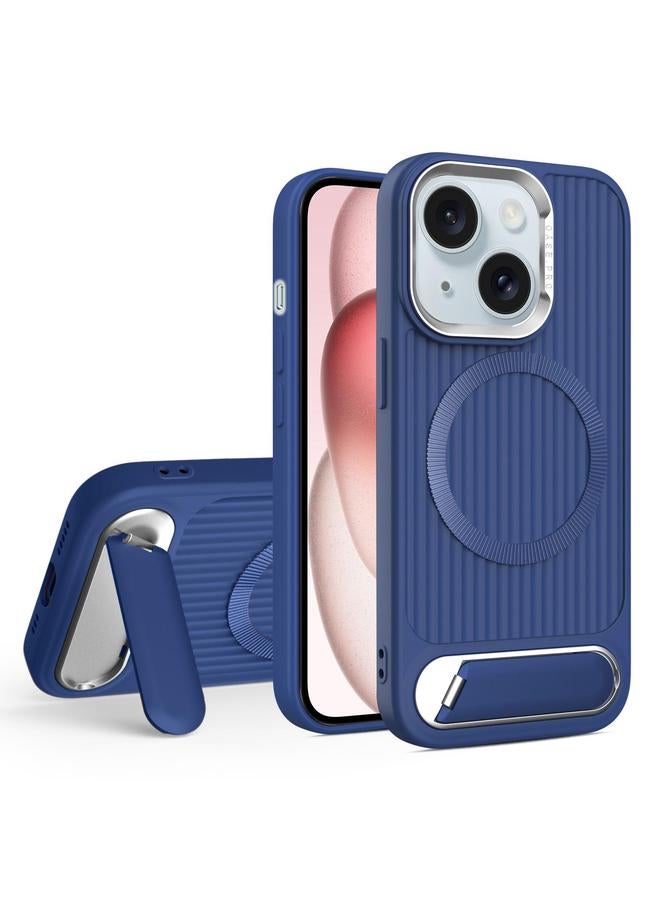 اس-توب جراب لهاتف iPhone 15 بخطوط عمودية وحامل مسطح غير مرئي من MagSafe - Image 1