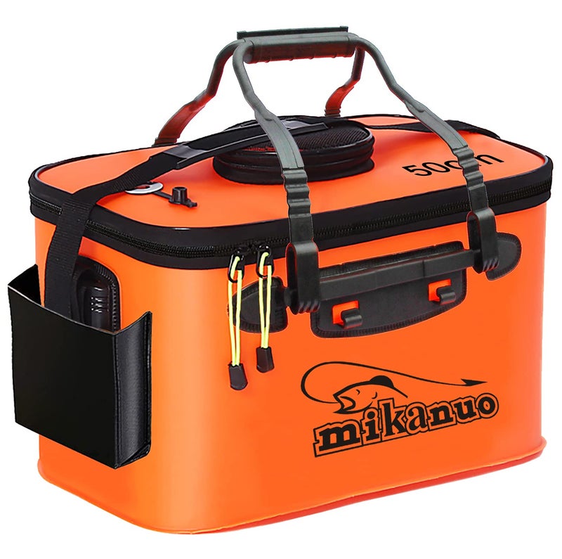 Sunglow Foldable Fishing Bucket - Multi-Functional EVA Bag for Outdoor, Live Fish Lures and Protection, 10GAL/8GAL/6GAL/4.8GAL/3GAL Live Fish Container - Image 1