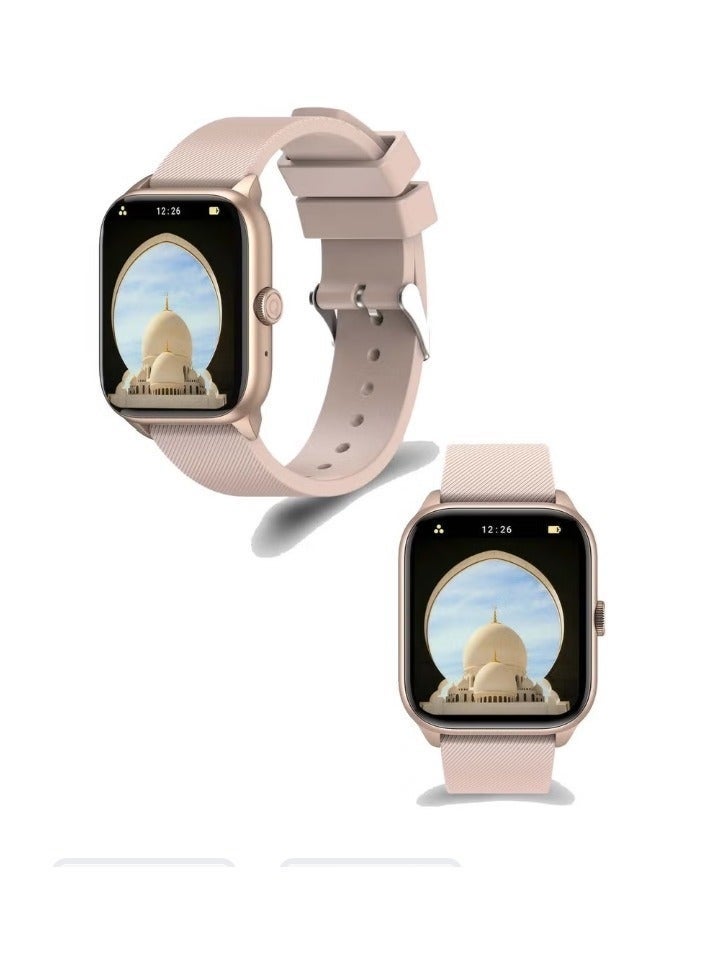 iQIBLA QWatch S2 1.83-Inch Smartwatch ‚Äì Bluetooth Calling, Quran Audio & Display, Fitness Tracking & Notifications | Stylish Wearable for Daily Life & Spiritual Use - Image 1