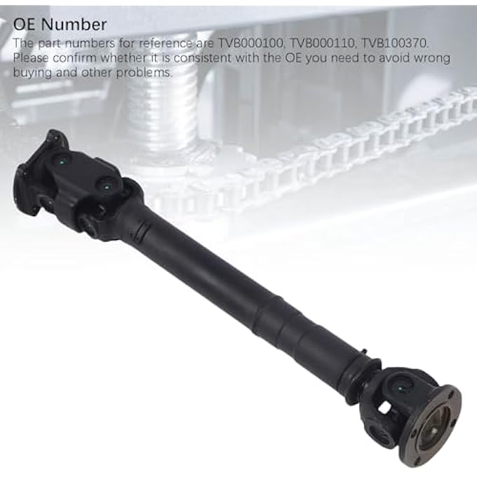 Unity Front Drive Prop Shaft Assembly TVB000100 Heavy Duty Dual Joint Steel Abrasion Proof Replacement for 2 19982004 Automotive Replacement Drive Shaft Assemblies - Image 4