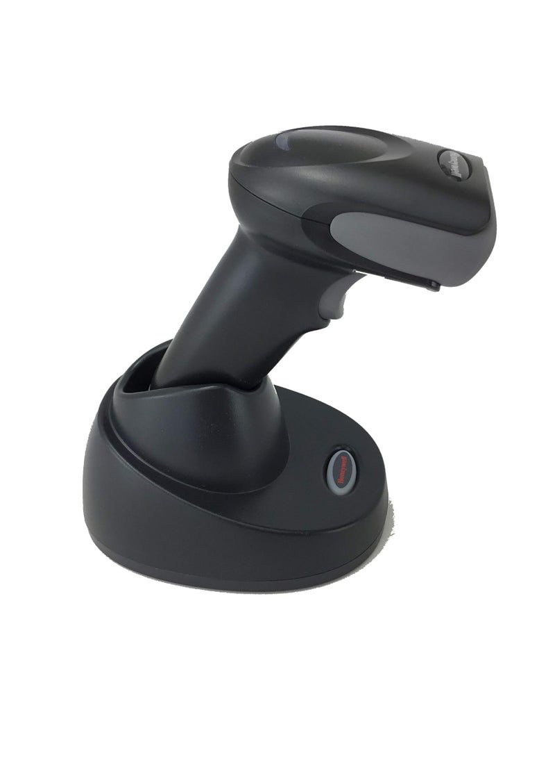 هوني ويل مجموعة ماسح الباركود هانيويل فوييجر 1472G اللاسلكي المحمول بتقنية البلوتوث (2D، 1D، PDF، بريدي)، بما في ذلك قاعدة حامل الشحن والاتصالات وكابل USB، أسود - YKGAV - Image 2