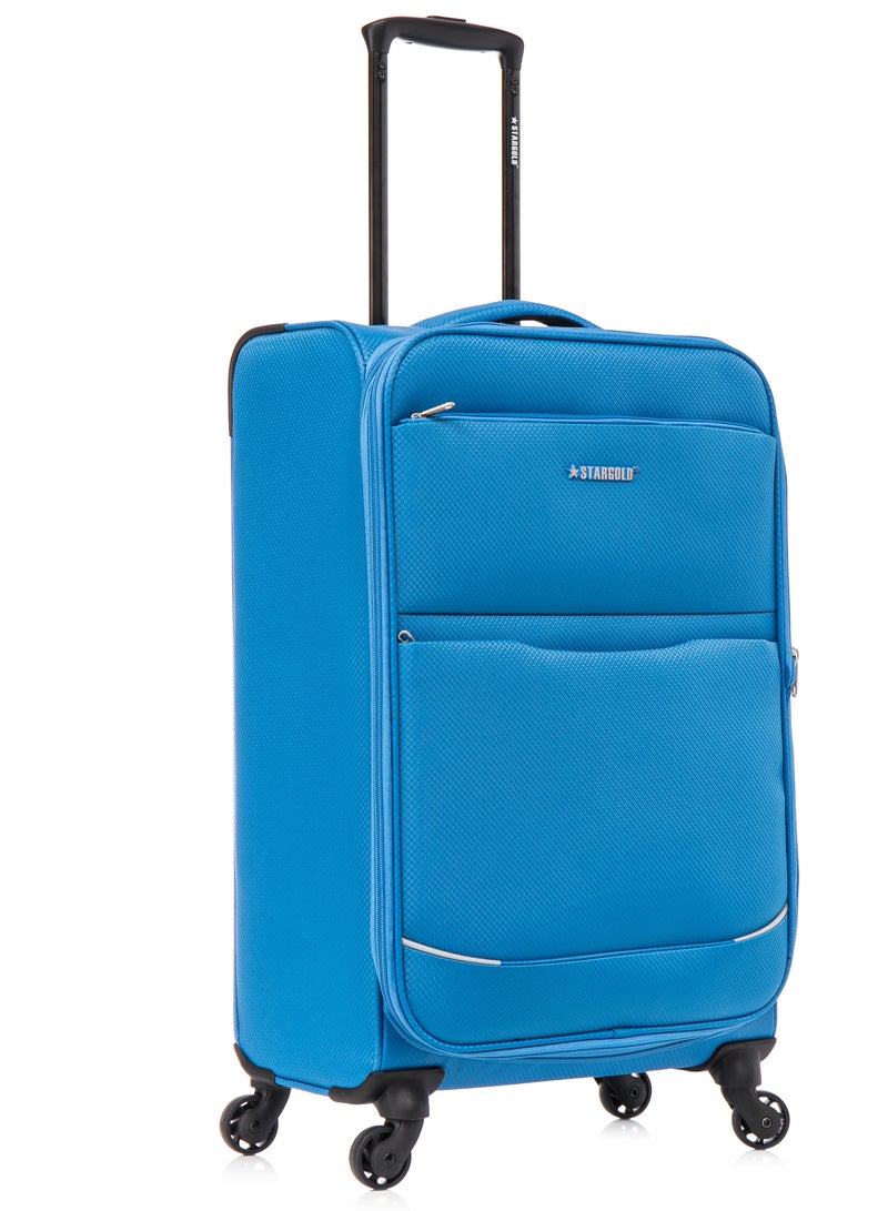 ستارجولد حقيبة سفر مصنوعة من قماش خفيف الوزن مكونة من 4 قطع مع 4 عجلات دوارة - Image 5