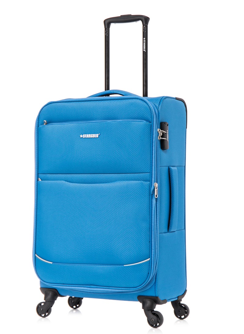 ستارجولد حقيبة سفر مصنوعة من قماش خفيف الوزن مكونة من 4 قطع مع 4 عجلات دوارة - Image 3