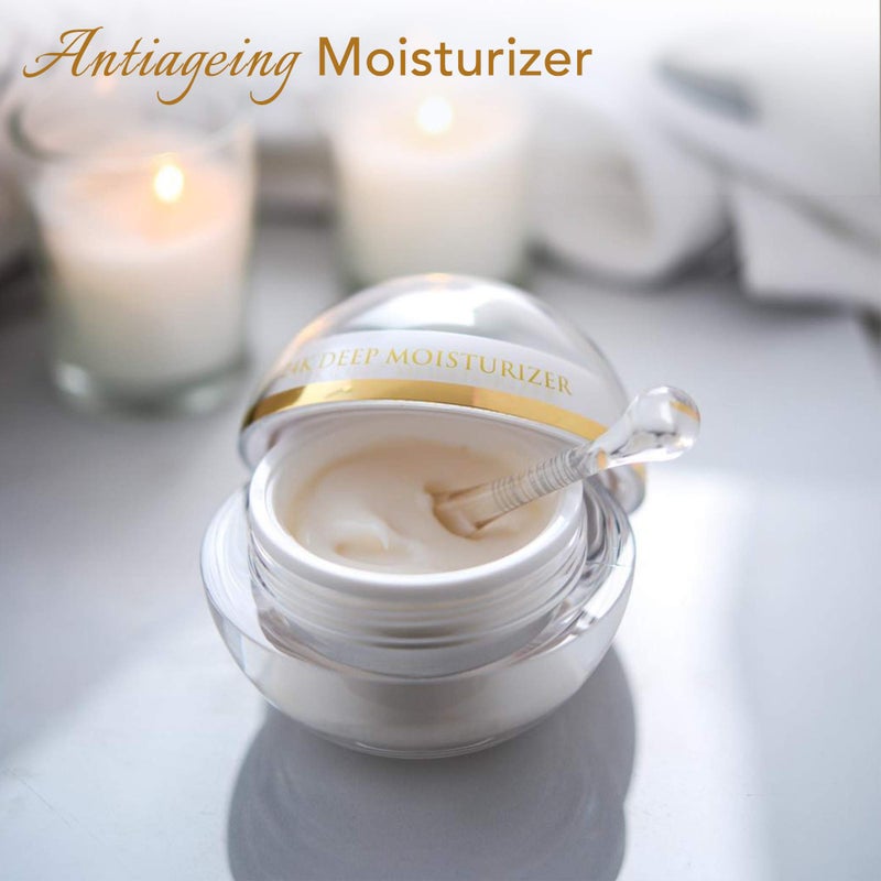 Orogold White Gold Day Moisturizer - 24k Gold Deep Moisturizer with White Tea, Chamomile, Shea Butter, Vitamin C and E - 1.6 Oz - Image 2