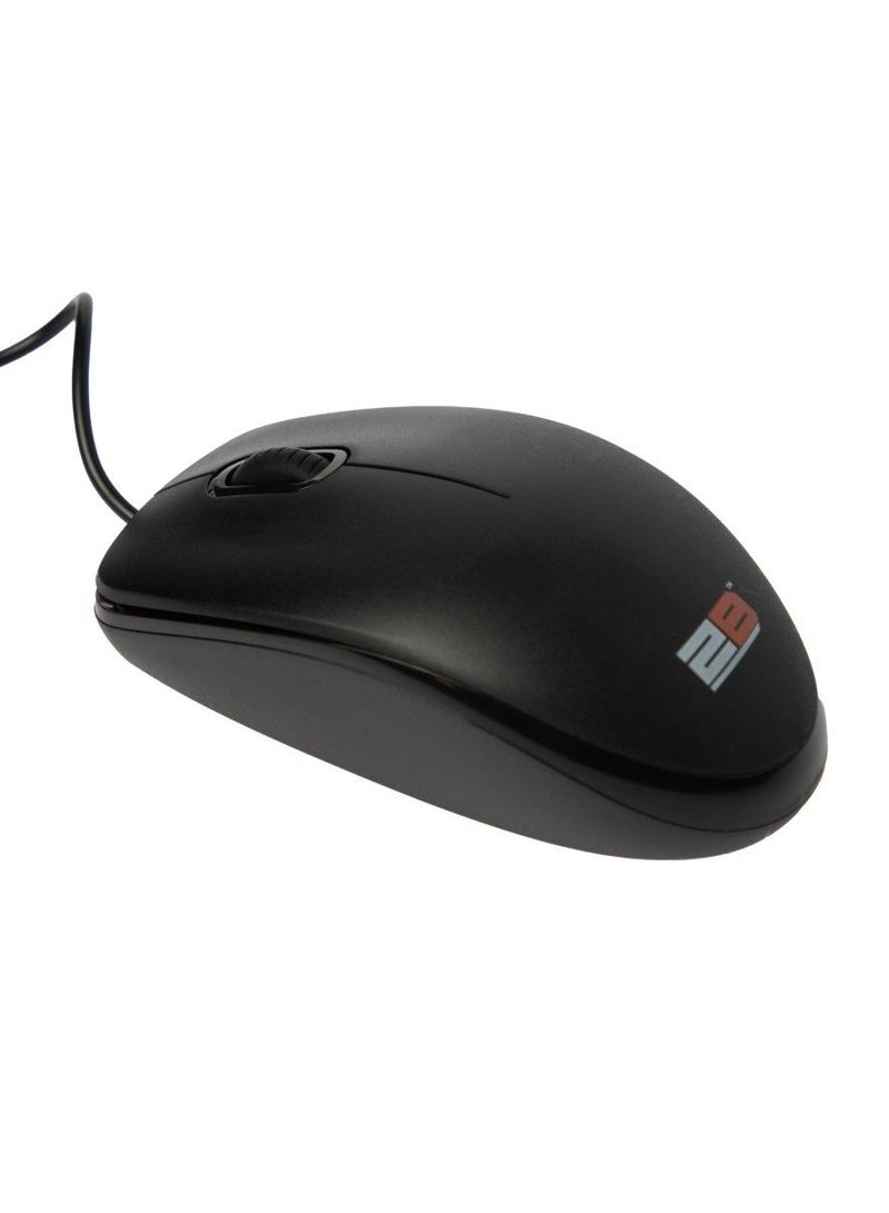 2B 2B Business Series Wired Mouse - 2M - Black MO663  - Image 2