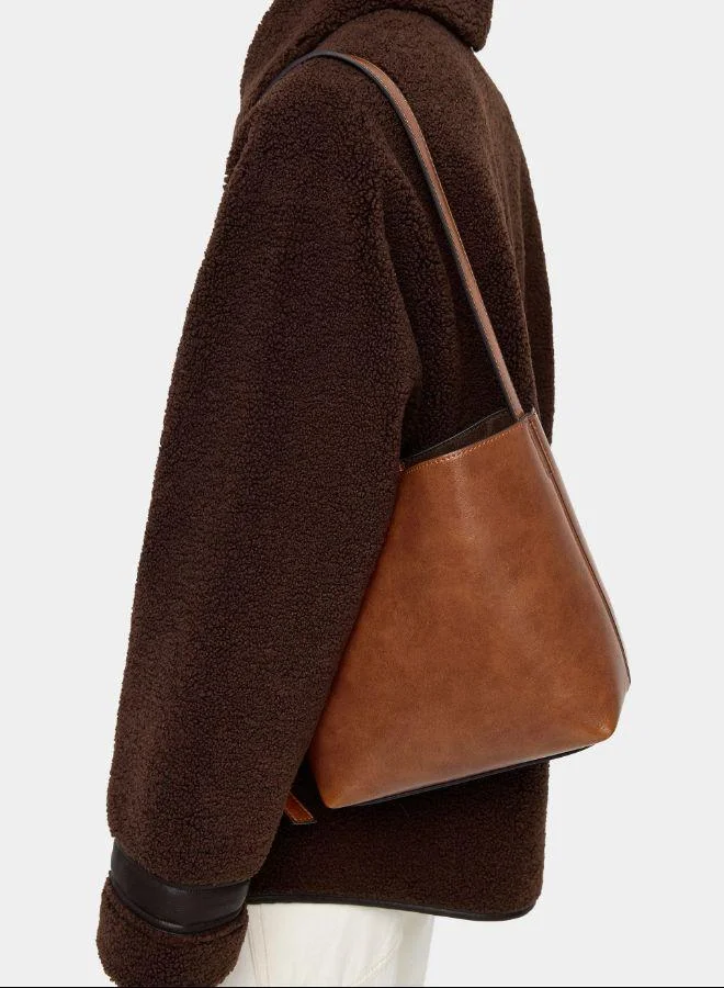 بارفوا حقيبة الكتف ذات تأثير التشقق