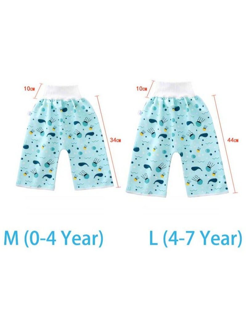 2 Piece Toddler Training Waterproof Diaper Skirt For Baby  - Image 4
