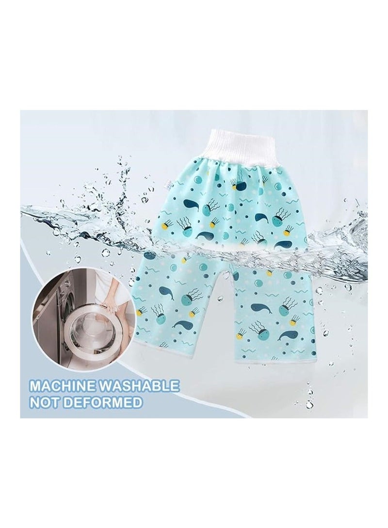 2 Piece Toddler Training Waterproof Diaper Skirt For Baby  - Image 5