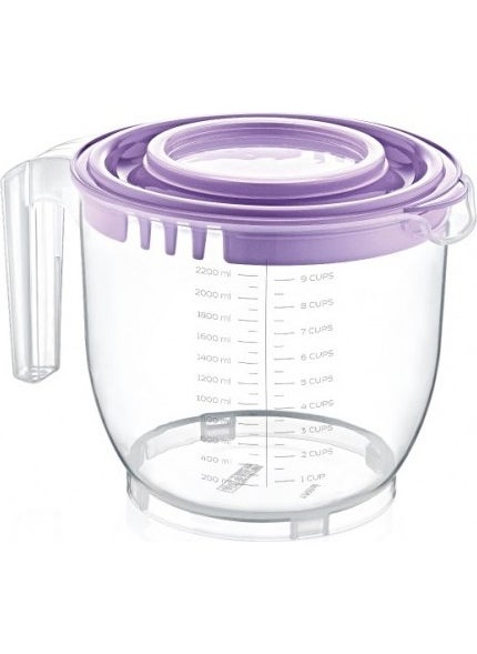 Modatools - World 2200 Ml Mixer Container with Lid 19191 - Image 1