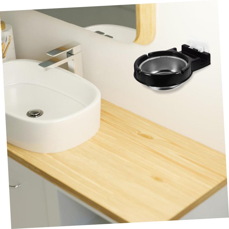 Wall Mounted Black Stainless Steel Ashtray Easy Clean Smoking Tray For Outdoor Bathroom Commercial Use - Image 4