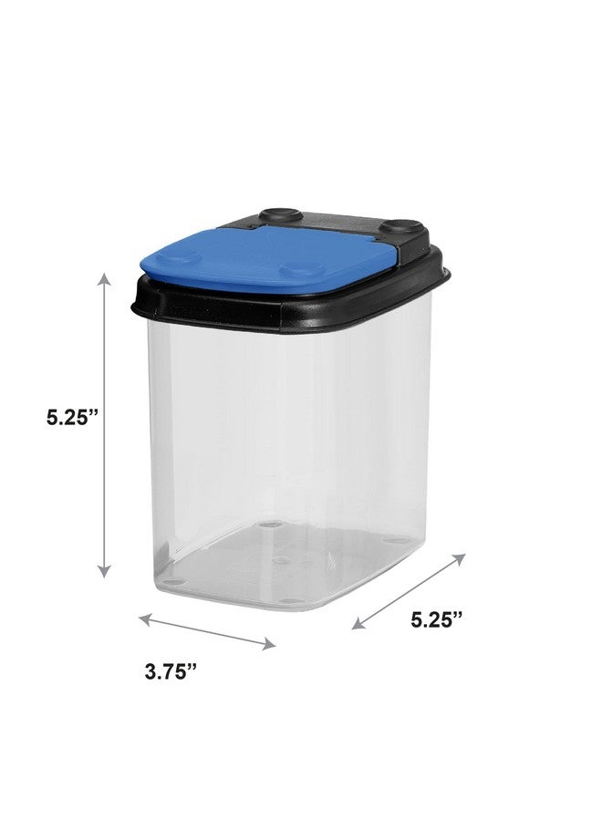 Buddeez Buddeez Multi-Purpose Hardware Storage Bins Bits and Bolts Small Storage Containers, Hardware Organizers, Clear Containers With Blue Stackable Lids, Bolt and Screw Organizer (1 Quart - 12 Pack)  - Image 5