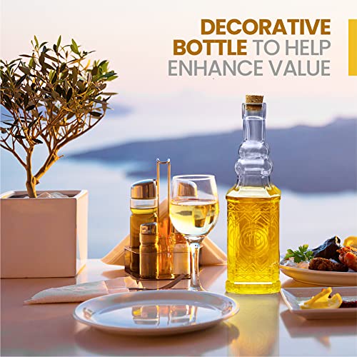 BULK PARADISE Assorted Clear Glass Bottles with Corks, 6 Pack, 2.5in X 9in, 16oz - Image 4